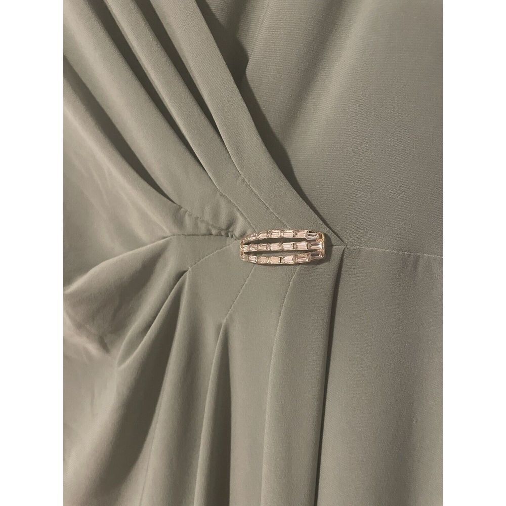Lauren Ralph Lauren Women's Jersey‎ Three-Quarter-Sleeve Gown (4, Green) - Picture 5 of 9